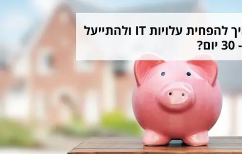 איך להפחית עלויות IT ולהתייעל ב- 30 יום?